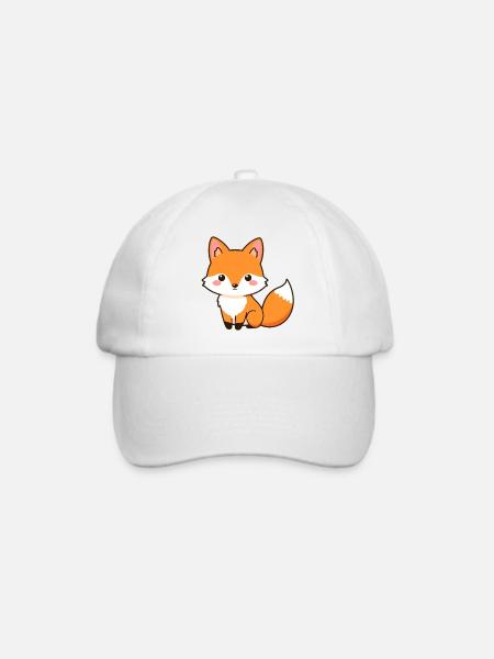 Fuchs - Baseballkappe - Weiß/Weiß