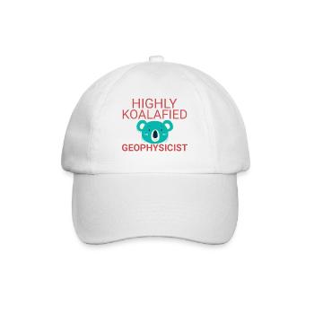Geophysicist Koalafied Geophysics - Baseballkappe - Weiß/Weiß - Vorne