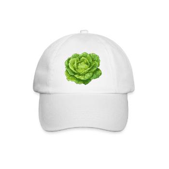 Salat - Baseballkappe - Weiß/Weiß - Vorne