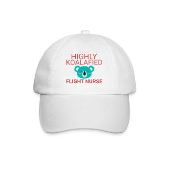 Flight Nurse Koalafied Luftrettung - Baseballkappe - Weiß/Weiß - Vorne