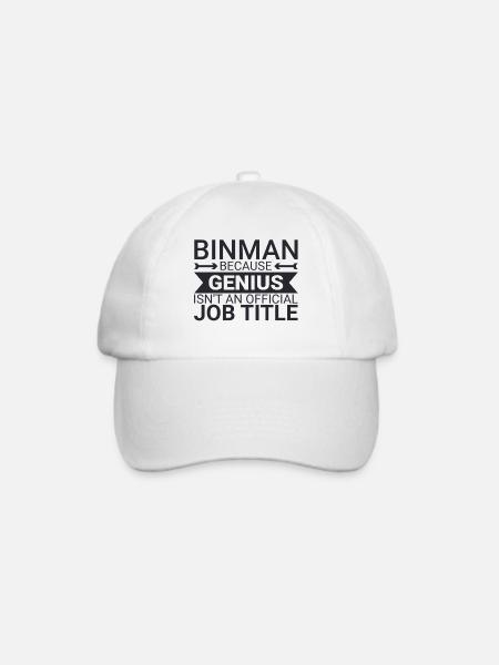 Binman Genius - Baseballkappe - Weiß/Weiß