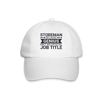 Storeman Genius - Baseballkappe - Weiß/Weiß - Vorne