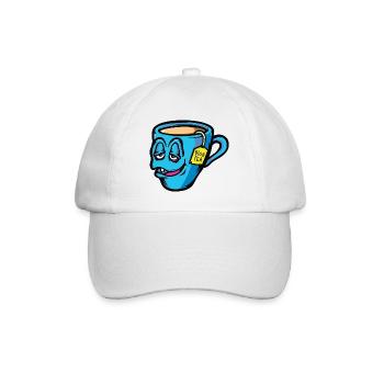 Hoher Tee - Baseballkappe - Weiß/Weiß - Vorne