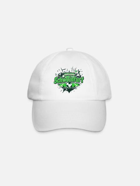 Schweinfurt Fussball Support - Baseballkappe - Weiß/Weiß