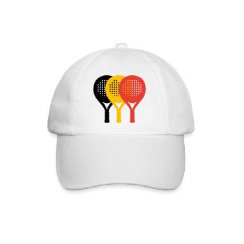 Padel Belgien Tricolore - Baseballkappe - Weiß/Weiß - Vorne
