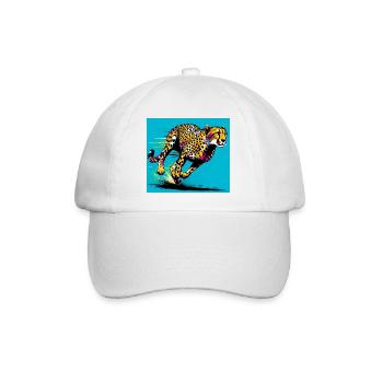 Gepard - Baseballkappe - Weiß/Weiß - Vorne
