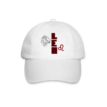 Leo Design von Cean - Baseballkappe - Weiß/Weiß - Vorne