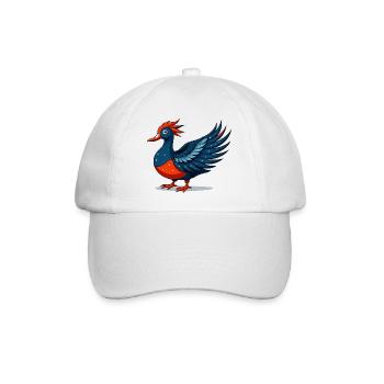 Geflügelter blauer Sternadler - Baseballkappe - Weiß/Weiß - Vorne
