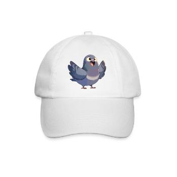 Tauben Taube - Baseballkappe - Weiß/Weiß - Vorne
