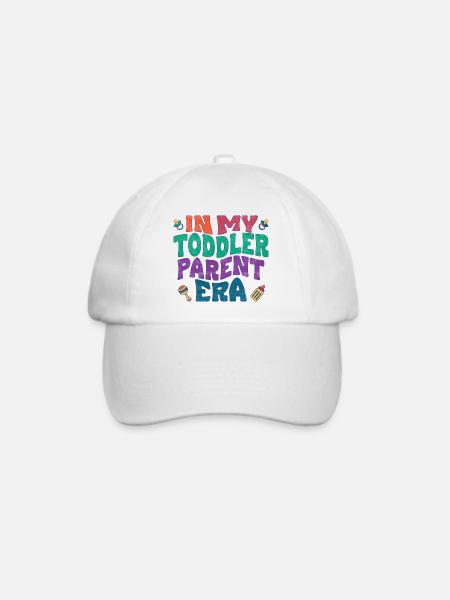 In my toddler parent era - Baseballkappe - Weiß/Weiß