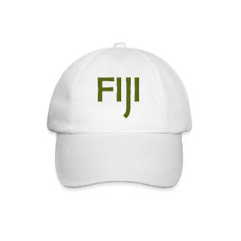 Fiji - Fidschi - Inseln - Pazifik - Südsee - Baseballkappe - Weiß/Weiß - Vorne