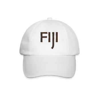 Fiji - Fidschi - Inseln - Pazifik - Südsee - Baseballkappe - Weiß/Weiß - Vorne