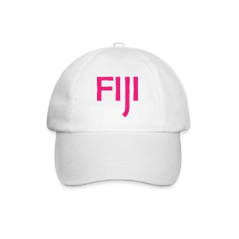 Fiji - Fidschi - Inseln - Pazifik - Südsee - Baseballkappe - Weiß/Weiß - Vorne