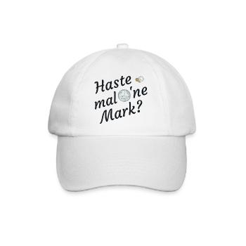 Haste Mal Eine Mark Nostalgie - Baseballkappe - Weiß/Weiß - Vorne