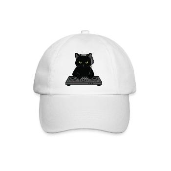 DJ Scratch Cat Music Platinum - Baseballkappe - Weiß/Weiß - Vorne