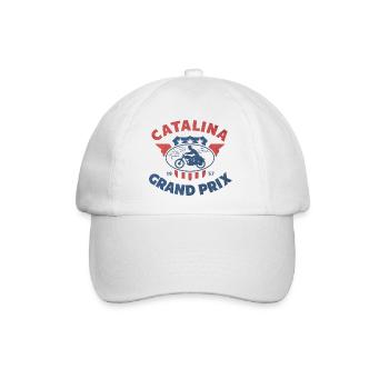 Catalina Grand Prix Vintage Moto - Baseballkappe - Weiß/Weiß - Vorne