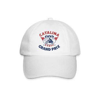 Catalina Grand Prix Vintage Moto - Baseballkappe - Weiß/Weiß - Vorne