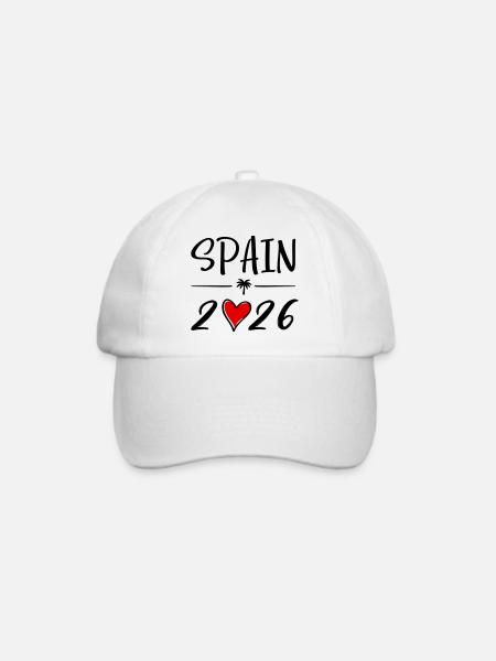 Spain 2026 - Baseballkappe - Weiß/Weiß