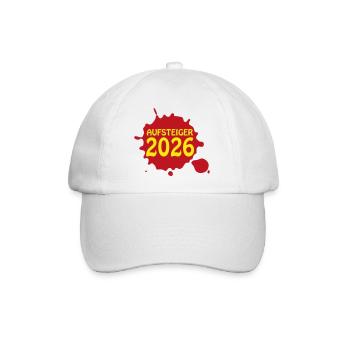Aufsteiger 2026 Aufstieg - Baseballkappe - Weiß/Weiß - Vorne