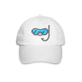Taucherbrille - Baseballkappe - Weiß/Weiß - Vorne