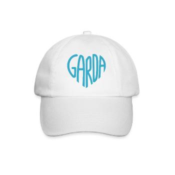 Garda Blau Signatur-Typo - Baseballkappe - Weiß/Weiß - Vorne