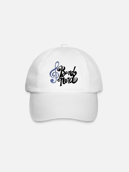 Mosaik-Indigo-Trippel-Clef - Baseballkappe - Weiß/Weiß