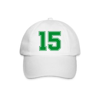 15 - Baseballkappe - Weiß/Weiß - Vorne