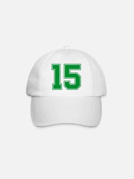 15 - Baseballkappe - Weiß/Weiß