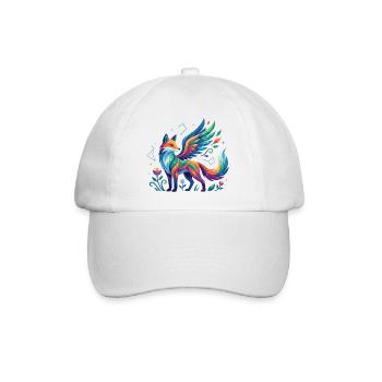 Fuchsflügel Farbenzauber - Baseballkappe - Weiß/Weiß - Vorne