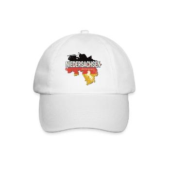 Niedersachsen Deutschland Bundesland Landkarte - Baseballkappe - Weiß/Weiß - Vorne