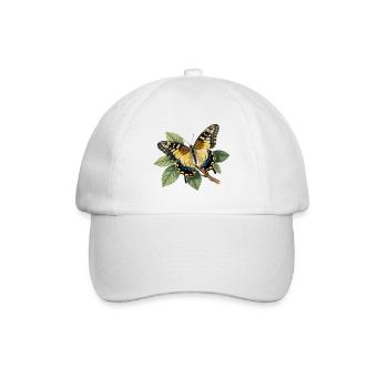 Schwalbenschwanz oder Große Haarsträhne, Papilio machaon - Baseballkappe - Weiß/Weiß - Vorne