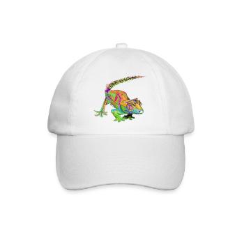 Liebe ist Liebe Chamäleon - Baseballkappe - Weiß/Weiß - Vorne