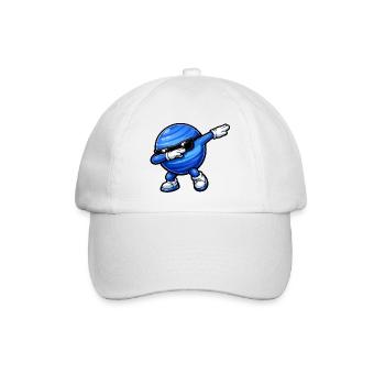 Dabbing Neptun - Baseballkappe - Weiß/Weiß - Vorne