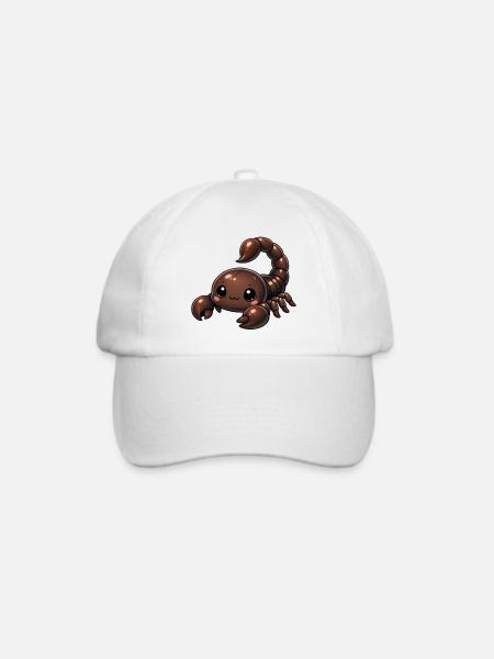 Skorpion - Baseballkappe - Weiß/Weiß