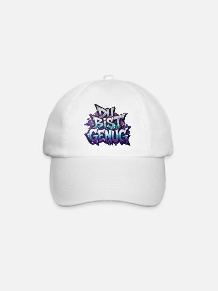 DU BIST GENUG - Baseballkappe - Weiß/Weiß