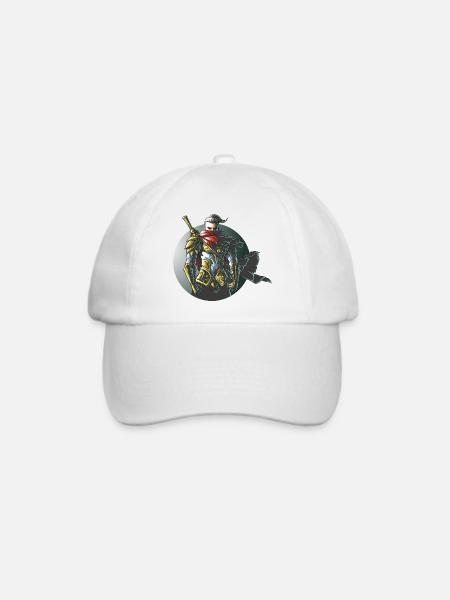 Krieger Ninja Samurai Gaming Design - Baseballkappe - Weiß/Weiß