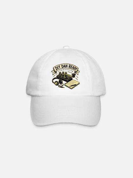 DIT DAH READY - Baseballkappe - Weiß/Weiß