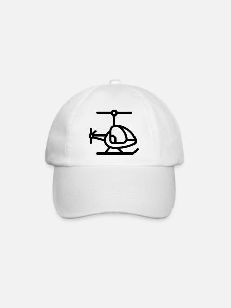 Gyrokopter - Baseballkappe - Weiß/Weiß