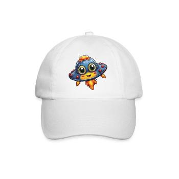 Kinder UFO  - Baseballkappe - Weiß/Weiß - Vorne