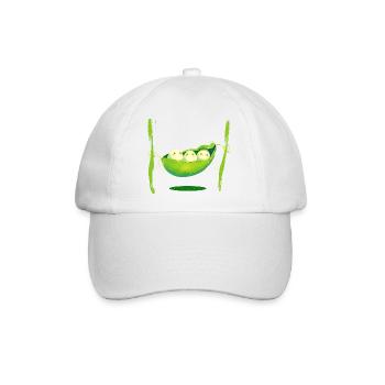 Bohnen Hängematte  - Baseballkappe - Weiß/Weiß - Vorne