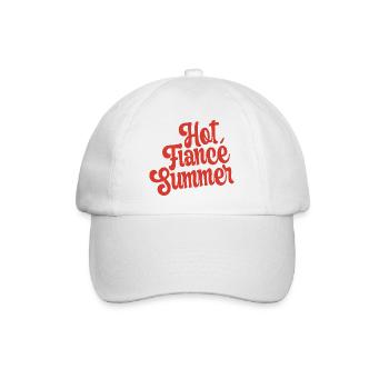 Heißer Sommer-Verlobter Hochzeits-Junggesellinnenabschied - Baseballkappe - Weiß/Weiß - Vorne