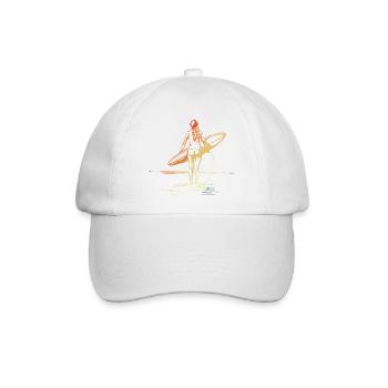 Surferin Vintage - Baseballkappe - Weiß/Weiß - Vorne