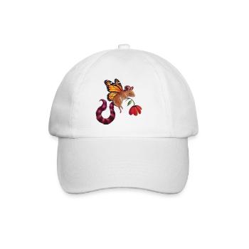 Fantastische Fledermaus - Baseballkappe - Weiß/Weiß - Vorne