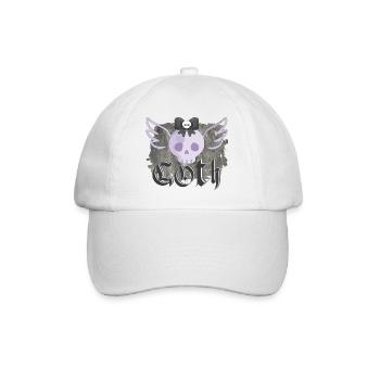 Goth - Baseballkappe - Weiß/Weiß - Vorne