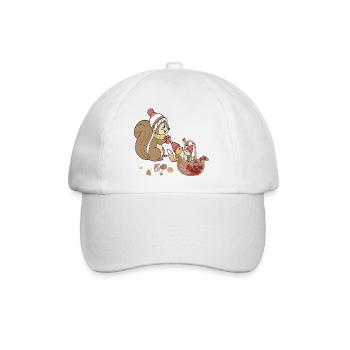 Herbst Eichhörnchen  - Baseballkappe - Weiß/Weiß - Vorne