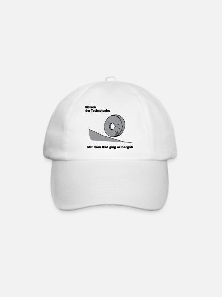 Risiko Technologie - Baseballkappe - Weiß/Weiß