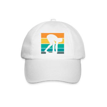 Schwimmsport Schwimmer Spruch Geschenk - Baseballkappe - Weiß/Weiß - Vorne