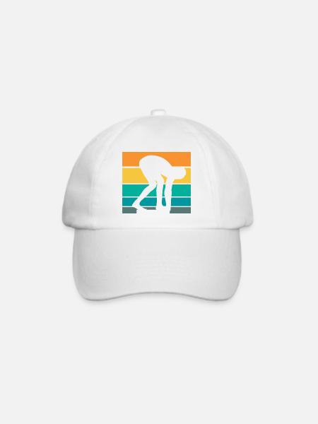 Schwimmsport Schwimmer Spruch Geschenk - Baseballkappe - Weiß/Weiß
