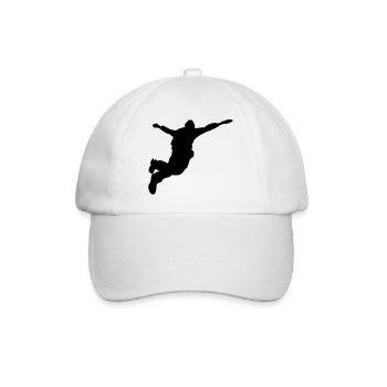 base jumper - Baseballkappe - Weiß/Weiß - Vorne