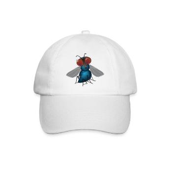 fliege - Baseballkappe - Weiß/Weiß - Vorne